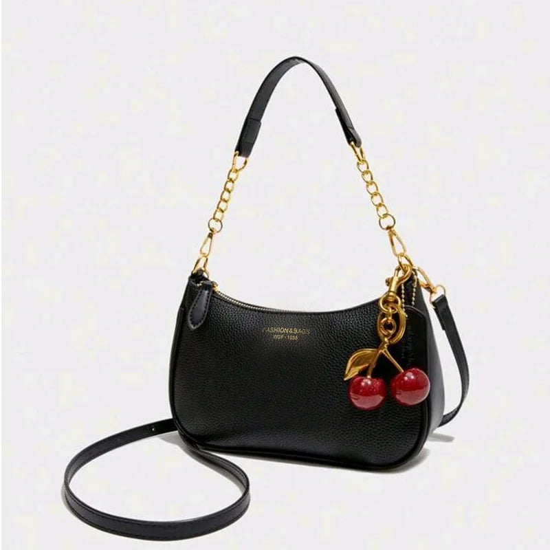 Cherry Pendant Cross Body Bag