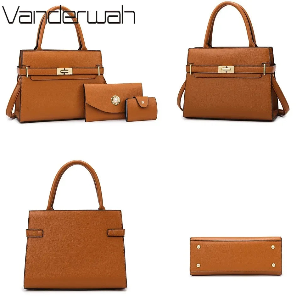 3 in 1 Luxury Shoulder Cross Body Bag