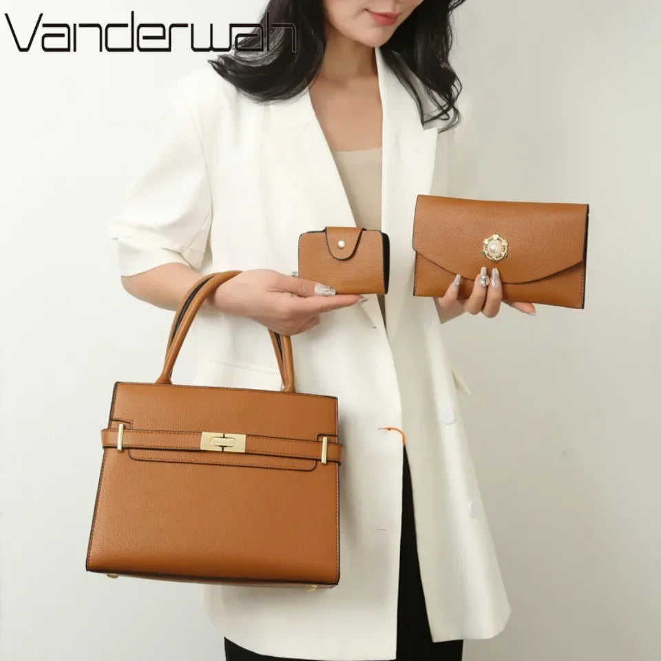 3 in 1 Luxury Shoulder Cross Body Bag